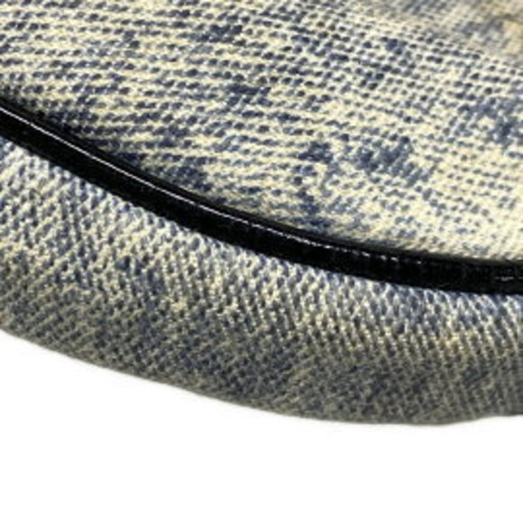 Christian Dior Saddle Pouch Handbag Denim Light Blue Navy Blue - Picture 8 of 12